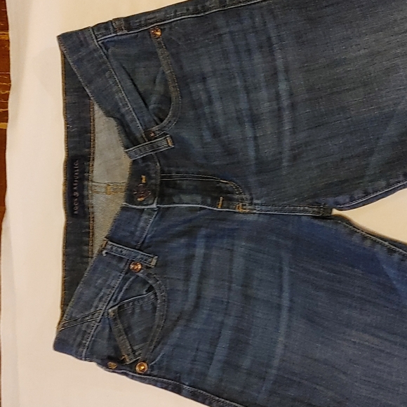 Rock & Republic Boot Cut Jeans Kasandra Rose Gold Stud Size 8 - Picture 4 of 12